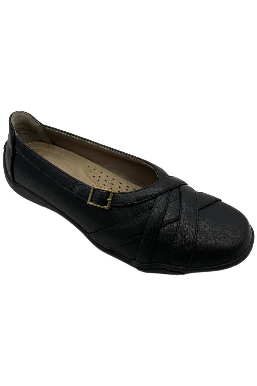 ARRAY Women's Valerie  Slip-On Ballet Flat Black - Wide